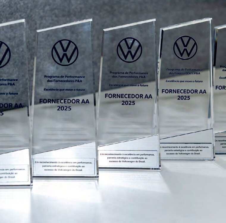 Troféus Fornecedor AA 2025 da Volkswagen