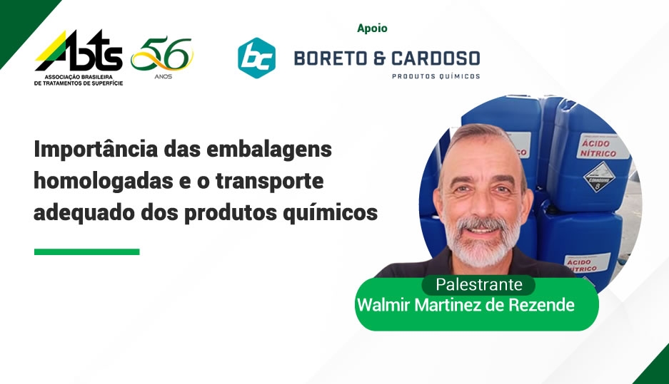 Webinar - Importância das embalagens homologadas e o transporte adequado dos produtos químicos